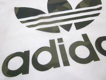 タグ付き 未使用 adidas originals 半袖Ｔシャツ カモフラ 迷彩柄 ビッグロゴ メンズ M 半T アディダス オリジナルス 白 6660_画像2