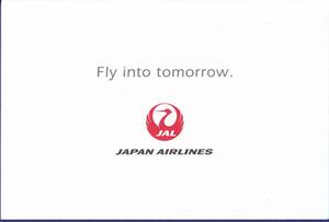 エアライン製年賀状　日本航空　2020年　Fly into tomorrow 海外向け　A350・折りツル 