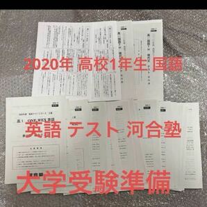 河合塾 英語 国語 テスト 高校1年生 一年 塾 塾プリント 医学部志望 古文 現代文 英文 大学受験 模試 試験 2020年 大学受験 センター 模試