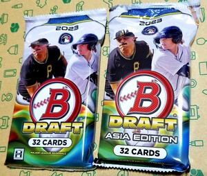 【未開封Pack】2023 Bowman Draft Asia ＆ 2023 Bowman Draft Jumbo 計2パックセット ※JumboのパックはAutoが出た後の残りになります※