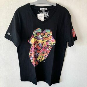 半額以下THE ROLLING STONES by voguish フラワー柄Tシャツ/ローリングストーンズ/コムデギャルソン