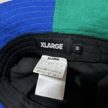 Mサイズ！XLARGE エクストララージ 古着バケットハット マルチカラー コットン100% 中国製_画像7