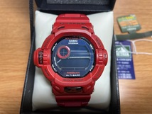 100円〜 CASIO G-SHOCK RESIST GW-9200RDJ 20BAR RISEMAN クォーツ 腕時計 カシオ 箱付き ライズマン レッド 赤 メンズ_画像3