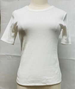 美品　GU ジーユー 半袖 Tシャツ 白 ホワイト　Sサイズ