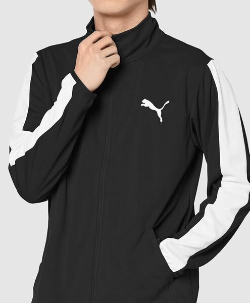 PUMA トレーニングジャケット ユニセックス　ジャージ　ブラック　Sサイズ　　プーマESSジャージ　5,500円→2,980円