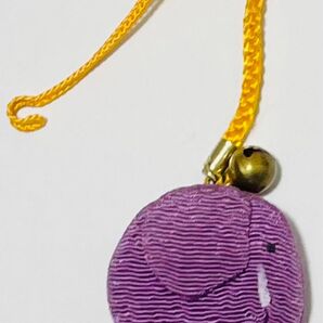 象 ぞう ゾウ 紫 パープル 根付 根付け ネツケ キーホルダー ストラップ チャーム マスコット 限定 御守り お守り