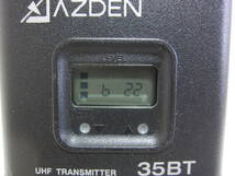 AZDEN UHF B型 ワイヤレスマイクロホンシステム トランスミッター 310UDR 35BT　_画像6