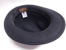 未使用■DANNYS HATTER ダニーズハッター ハット 中折れ帽 XL 62cm ウール100％ ブラック黒■_画像5