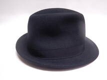 未使用■DANNYS HATTER ダニーズハッター ハット 中折れ帽 XL 62cm ウール100％ ブラック黒■_画像4