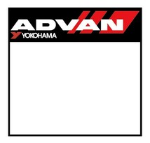 送料無料 数字入れ無料 ADVAN ゼッケン ステッカー デカール アドバン ヨコハマ YOKOHAMA JDM USDM _画像1