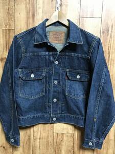 送無♪90s LEVI'S 507 リーバイス♪デニムジャケット 2nd 復刻 日本製 ビッグE・サイズ34