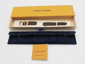 【 ルイヴィトン LOUIS VUITTON 】腕時計 純正革ベルト 純正SS尾錠 モノグラム 18mm-16mm 箱 新着 90313-0