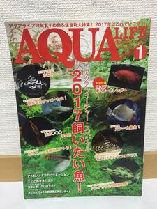 月刊アクアライフ☆AQUA LIFE☆2017年1月号☆　グッピー　プレコ　アロワナカレンダー付き