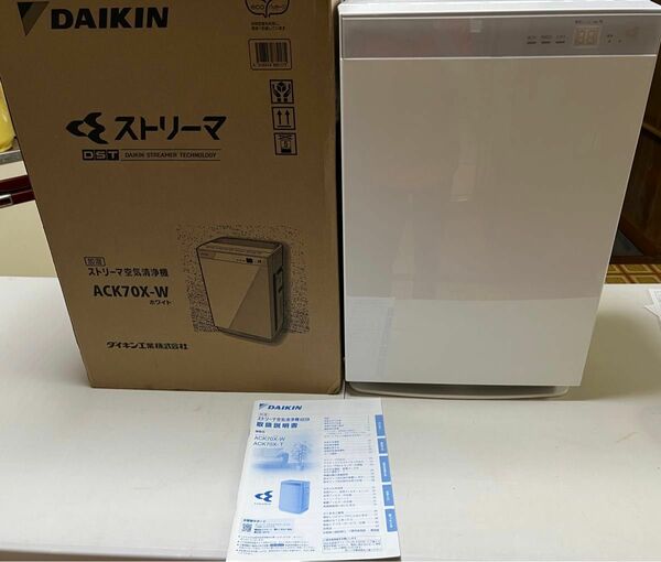 ダイキン 加湿ストリーマ空気清浄機 ACK70X DAIKIN ホワイト　動作確認済み