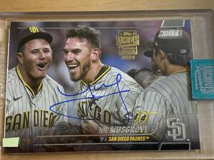 Topps Archives 2024★JOE・MUSGROVE ジョー・マスグローブ SAN DIEGO PADRES 直筆直書サインカード 28枚限定★新品 ゆうパケット匿名 送無