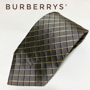 Burberrys バーバリーズ ネクタイ シルク チェック柄 グレー