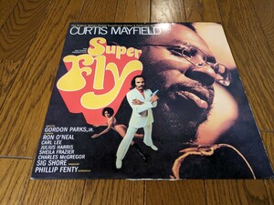 LP　CURTIS MAYFIELD SUPERFLY US-REISSUE 重量盤　軽いスリキズ多め　当方では針飛びなし。