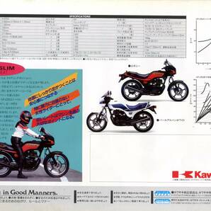 カタログ KAWASAKI GPZ250 EX250C 国内仕様 送料無料の画像3