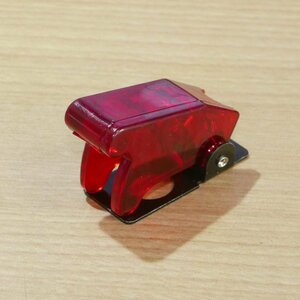  toggle switch for guard cover transparent red screw diameter 12mm ( error operation prevention f lip up cover misa il switch )