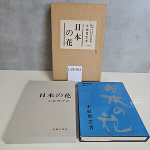 い29-051 日本の花 小原豊雲 著 主婦の友社 創業五十周年記念出版
