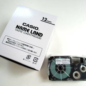 【新品ジャンク】CASIO カシオ ネームランド テープカートリッジ 12mm  透明テープ５本入り XR-12X 5P-Eの画像2