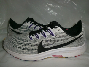 *NIKE AIR ZOOM PEGASUS 36 `21 made Nike running AQ2203-104 air zoom Pegasus 36 silver gray / black 