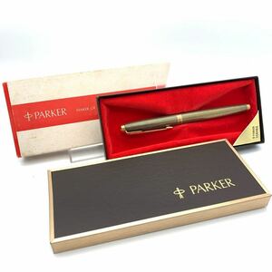 【未使用品】 PARKER パーカー 75 万年筆 14K POINT USA ヴィンテージ ゴールドカラー 箱