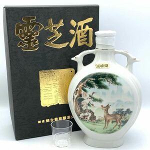 [ not yet . plug ] bracket fungus sake Lynn chi-chuu China sake ceramics bottle 750ml 32% box 