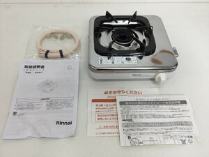 ●営HS140-80　【取扱説明書付き】　Rinnai リンナイ ガステーブル 一口コンロ RTS-1NDC 都市ガス12A 13A用 コンロ 元箱付き