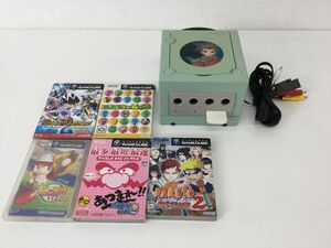 ●営FU454-80　Nintendo 任天堂 ゲームキューブ DOL-001 テイルズ オブ シンフォニア グリーン 本体/ソフトまとめ 計5本