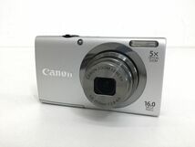 ●営AD723-60　【取説付き・稼働品】　Canon キャノン PowerShot A2300 グレー バッテリー付き デジカメ デジタルカメラ 元箱付き_画像2