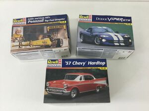 ●営SA511-100【未組立】Revell レベル モノグラム プラモデル 3点セット Pennzoil/57 Chevy Hardtop/DODGE VIPER GTS