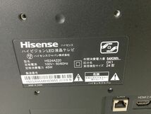 ●営FU504-120【リモコン/miniB-CASカード付】Hisense ハイセンス 24インチ LED ハイビジョン液晶テレビ HS24A220 2016年製_画像9