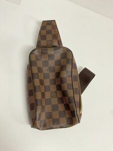 営KZ302-80◆ LOUIS VUITTON ルイヴィトン ダミエ ジェロニモス エベヌ ブラウン ボディバッグ 