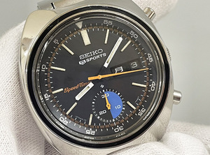 SEIKO 5SPORTS セイコー スピードタイマー 6139 7020 クロノグラフ ヴィンテージ 自動巻 不動 修理前提品 ベルト社外製