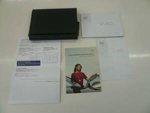 ♪　2016ｙボルボＶ40　VOLVO　取扱説明書　中古品　♪