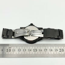 稼働品 SEIKO SOLAR セイコー ソーラー V147-0AF0 デイト 黒文字盤 メンズ 腕時計 GR3344_画像7