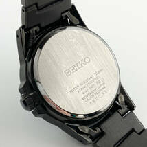 稼働品 SEIKO SOLAR セイコー ソーラー V147-0AF0 デイト 黒文字盤 メンズ 腕時計 GR3344_画像8