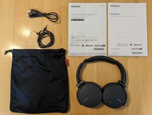 SONY ワイヤレス ノイズキャンセリング ステレオ ヘッドセット MDR-XB950N1 (ほぼ未使用、2回使用) 箱なし