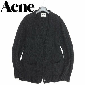 ◆Acne アクネ アルパカ混 ニット カーディガン 黒 ブラック S