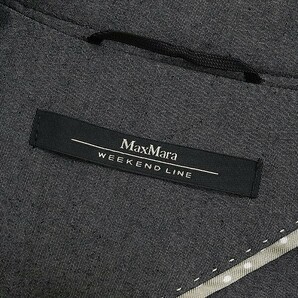 ◆Weekend Max Mara マックスマーラ 袖裏ドット柄 3釦 ストレッチ ジャケット チャコール 42の画像5