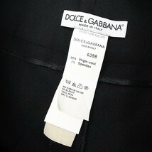 ◆DOLCE&GABBANA ドルチェ＆ガッバーナ ストレッチ センタープレス スラックス パンツ 黒 ブラック 40_画像5