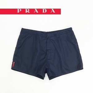 ◆PRADA SPORT プラダ スポーツ 水着 スイムウェア ショート パンツ 紺 ネイビー 52