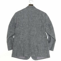 ◆Aquascutum アクアスキュータム リネン＆シルク混 2釦 ジャケット グレー 100BB5_画像2