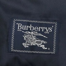 ヴィンテージ◆BURBERRYS バーバリー ストライプ柄 2釦 ジャケット 紺 ネイビー AB6_画像5