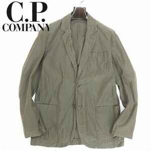 ◆C.P. COMPANY シーピーカンパニー コットン 2釦 ジャケット カーキ 48