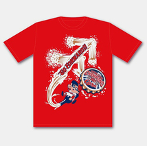 CARP広島東洋カープ2017年リーグ優勝記念限定カープ坊やビールかけTシャツLサイクリングキャンプフェス連覇記念観戦応援ファングッズ送\185_画像1