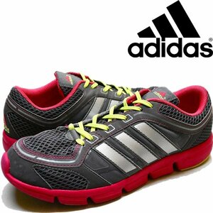 1点物◆adidasアディダスJett Breezeランニングスニーカー古着メンズレディースOKアメカジ90sストリート/スポーツ/シューズ靴グレー372021