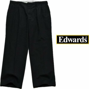 1 point thing * Edwards 2 tuck chinos black work pants old clothes men's 38XXL lady's OK American Casual 90s Street / sport / black / slacks 372053