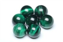 [EasternStar] 海外発送 7A グリーン タイガーアイ Green Tiger Eye 虎目石 虎眼石 玉サイズ4mm 1連売り 長さ約40cm_画像2